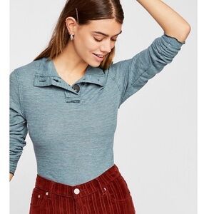 nwt // free people marigold turtle waffle top
